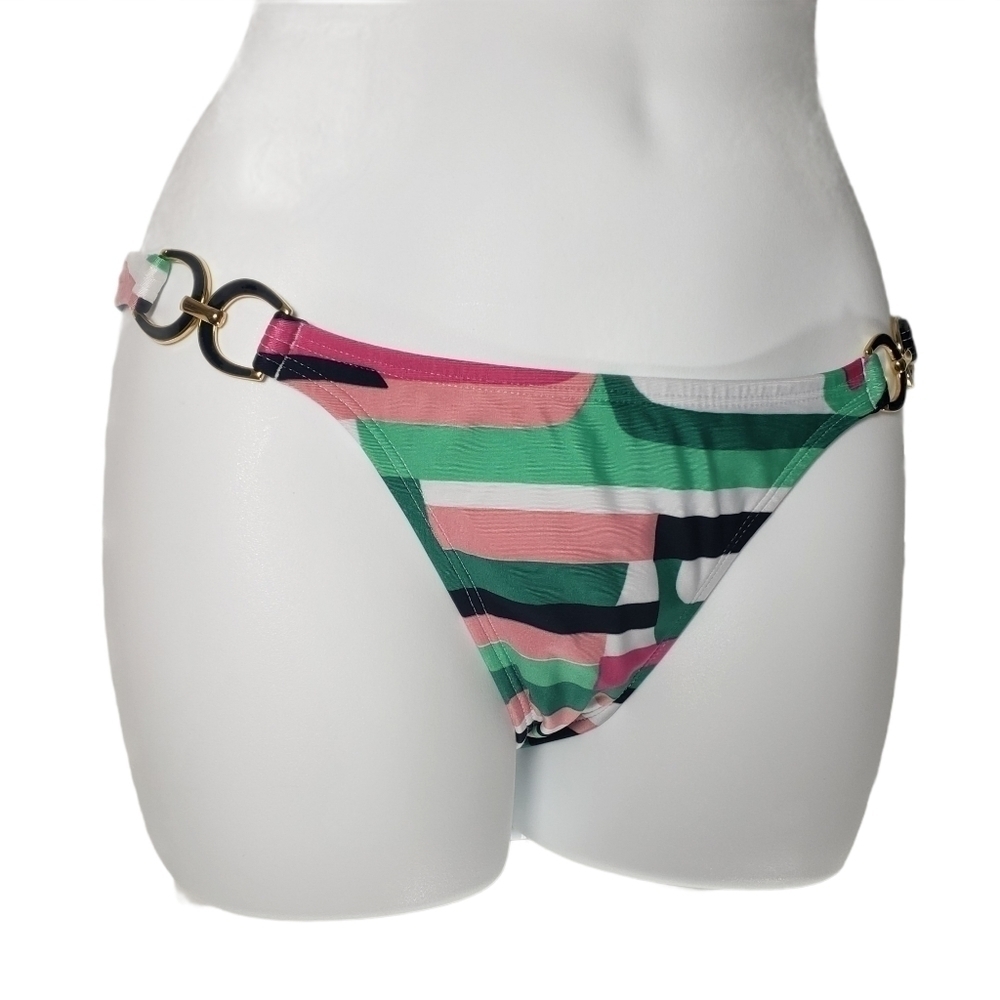 Vix Multicolor Geometric Bikini Bottoms Sz Large